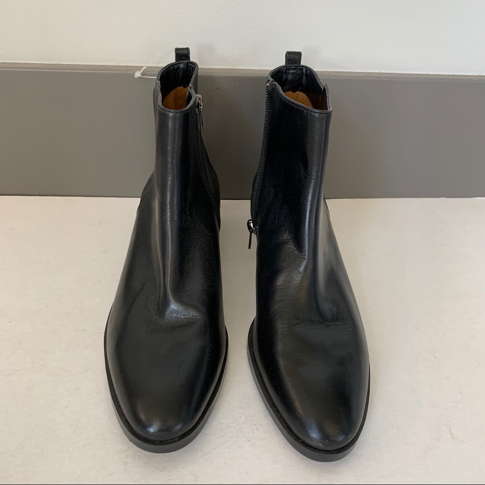 Coach Black Leather Ankle Boots Booties